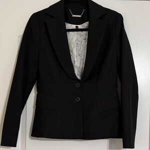 White House Black Market Women's Black suit Blazer and slim trouser pant. Size 4